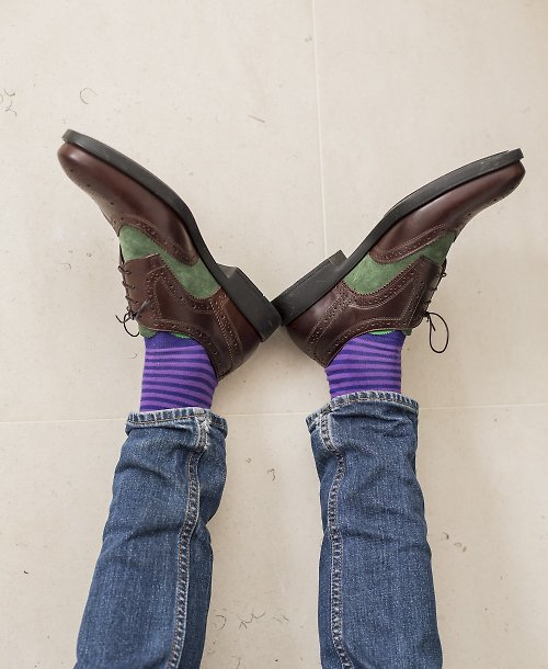 MrD London 香港經銷 MrD London 英倫紳士襪 – 經典橫紋 – 紫色