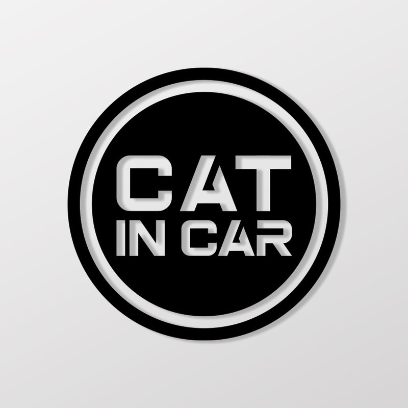 CAT IN CAR/C/car stickers, stickers SunBrother Sun Brothers - Stickers - Waterproof Material 