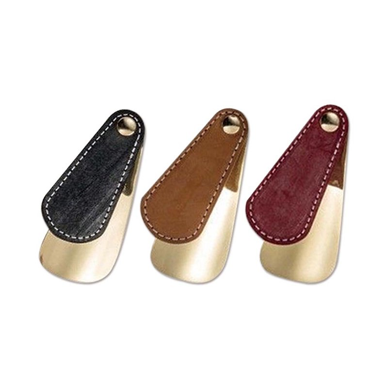 Mowbray x Saburo Yoshida joint shoe horn handmade Bronze/British saddle leather made by Japanese craftsmen - Other - Copper & Brass Gold