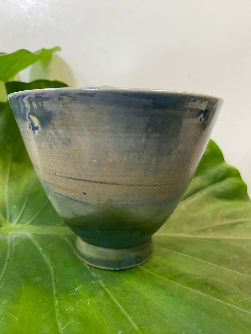 ペイントカップ - 花瓶・植木鉢 - 陶器 ブルー