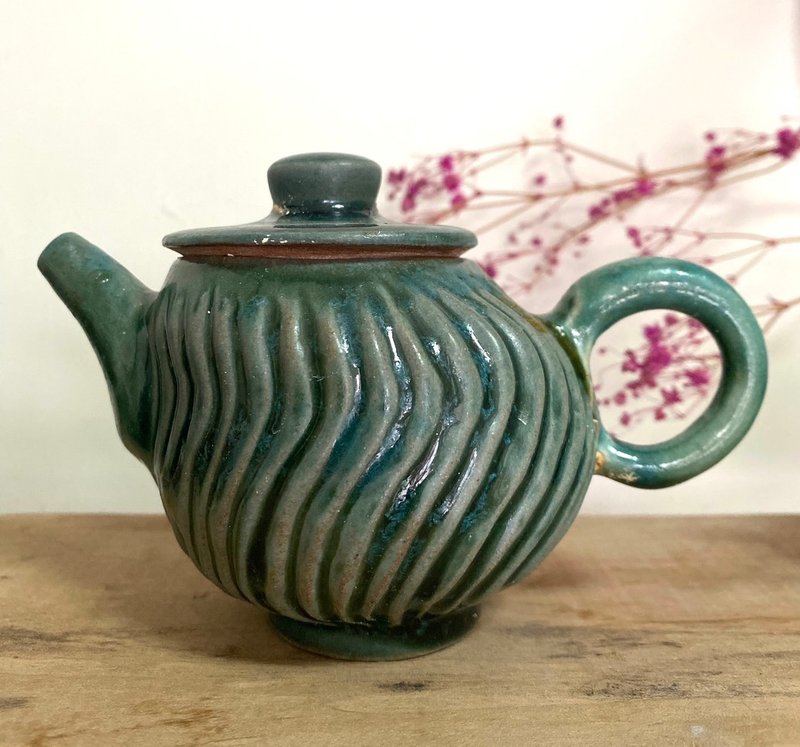小茶壺 - 花瓶/花器 - 陶 藍色