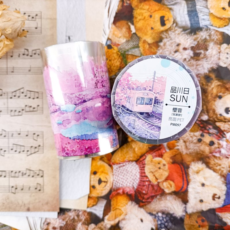 NO.097 櫻音-玩家款 Music In Sakura2 / 紙膠帶 Masking Tape - 紙膠帶/和紙/PET - 塑膠 多色