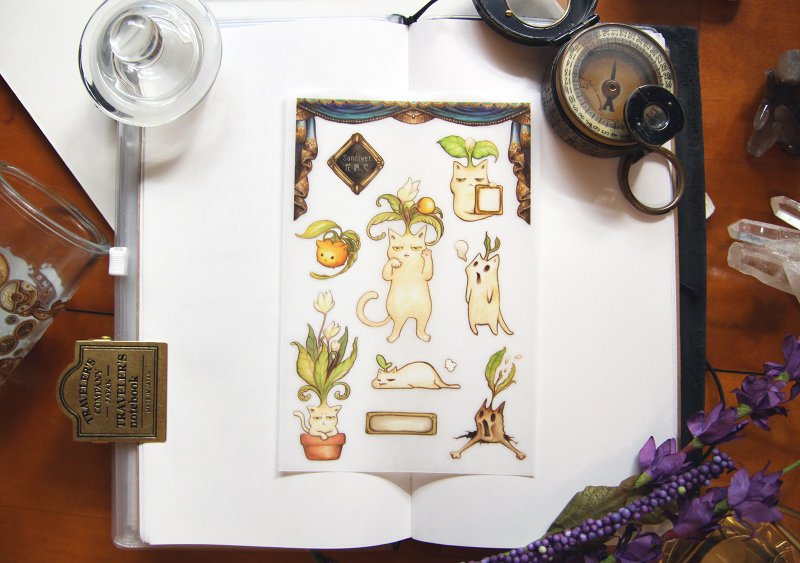 喵德拉-轉印貼紙 - 貼紙 - 塑膠 