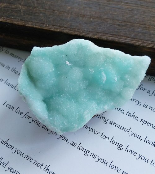 石話石說 Alice Jewelry Blue Aragonite 雲南產地 藍文石 藍霰石 天然礦石 原礦