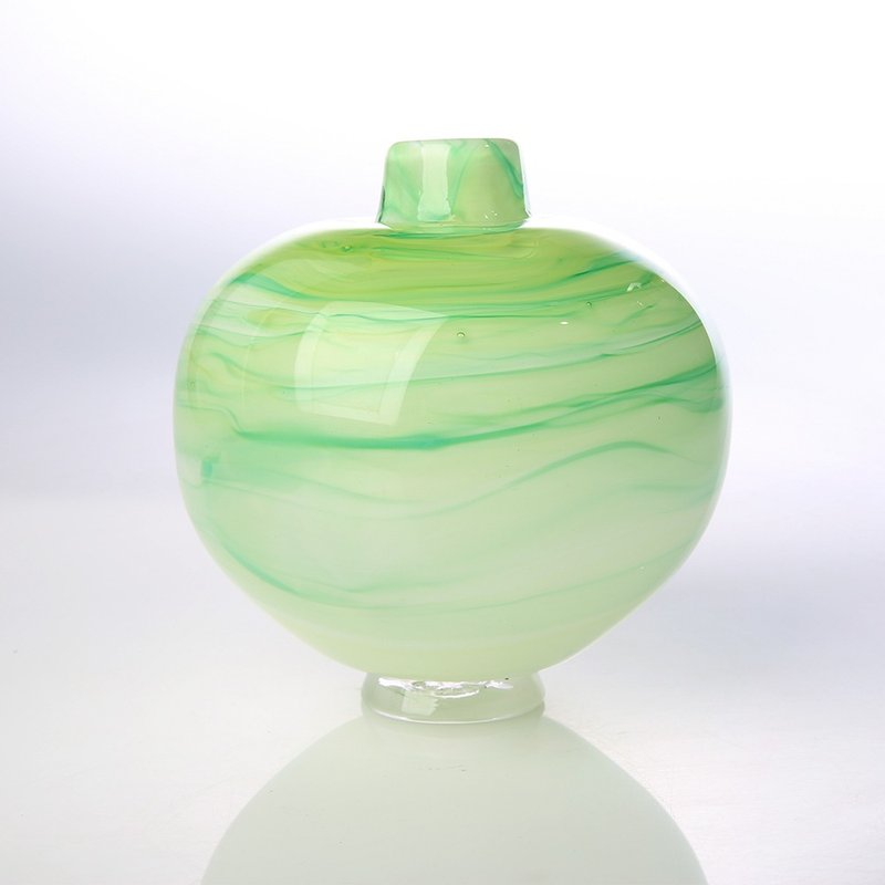 Spring dew handmade glass hand-blown vase treasure vase - Pottery & Ceramics - Glass Multicolor