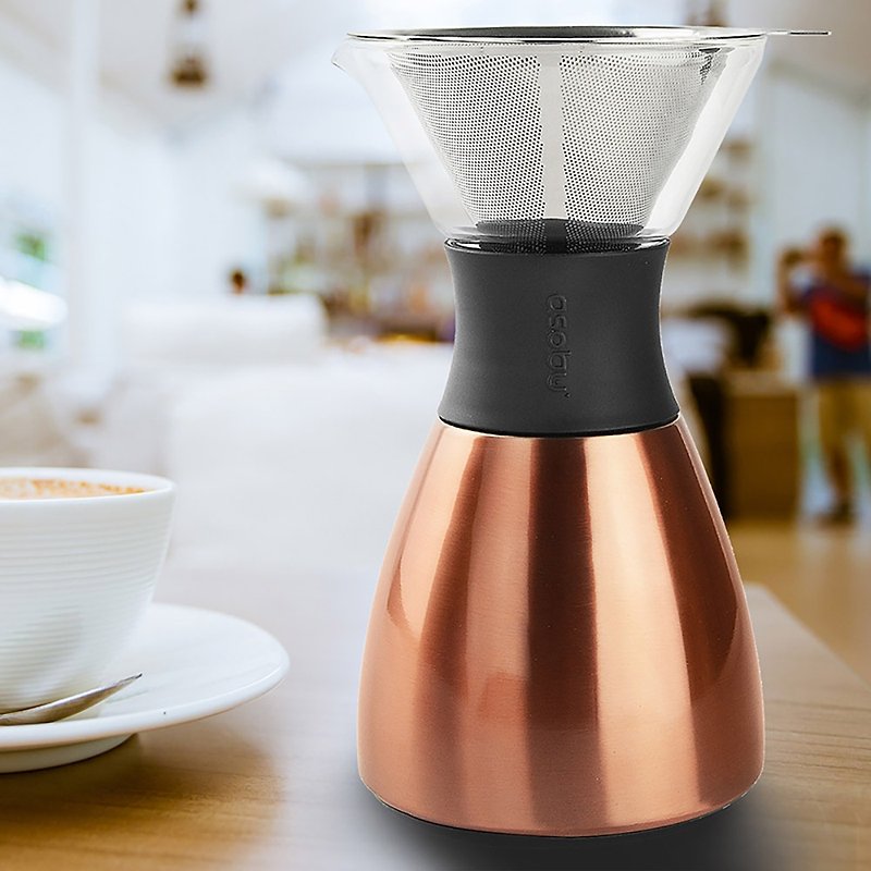 Asobu Pour Over classic hand-pushed Stainless Steel insulated coffee filter pot - เครื่องทำกาแฟ - สแตนเลส หลากหลายสี