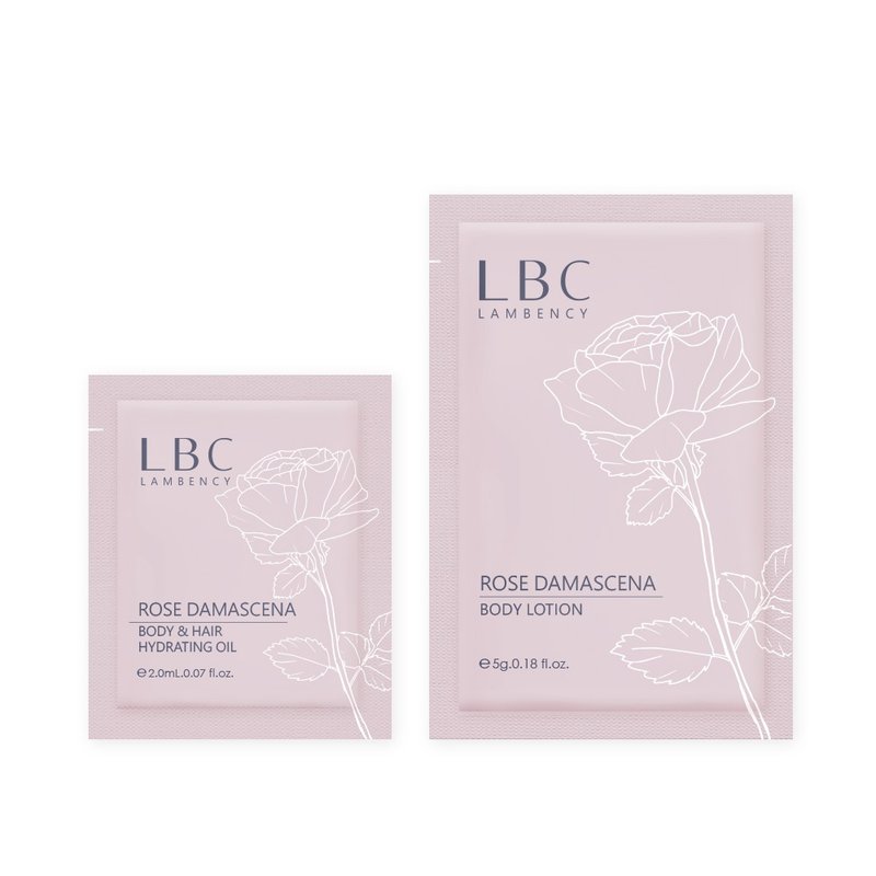 LAMBENCY Aqua Rose Fragrance Body Care Crystal Moisture Set Trial Pack - ผลิตภัณฑ์บำรุงผิว/น้ำมันนวดผิวกาย - วัสดุอื่นๆ 