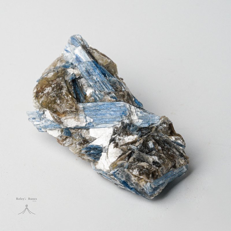 巴西-藍晶石共生雙色雲母 - 擺飾/家飾品 - 水晶 藍色