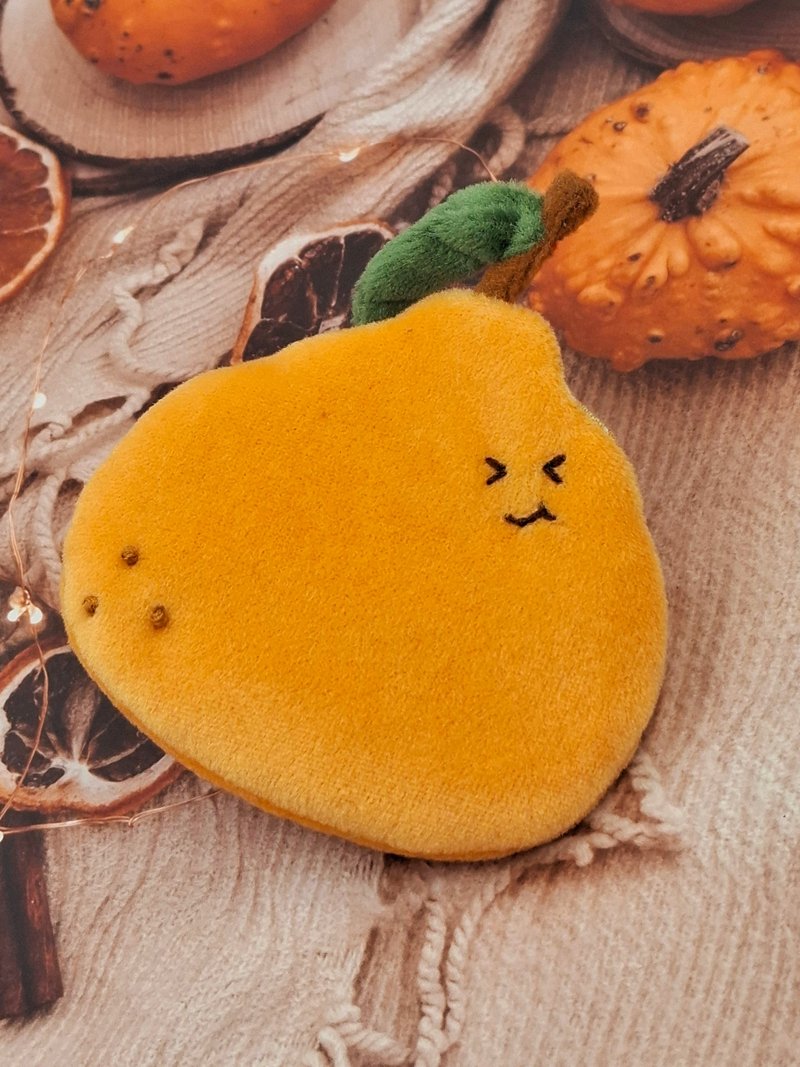 Bucute小橘子護身符.御守套.平安符袋.媽媽的愛寶貝的甜甜守護 - 平安符袋 - 聚酯纖維 橘色