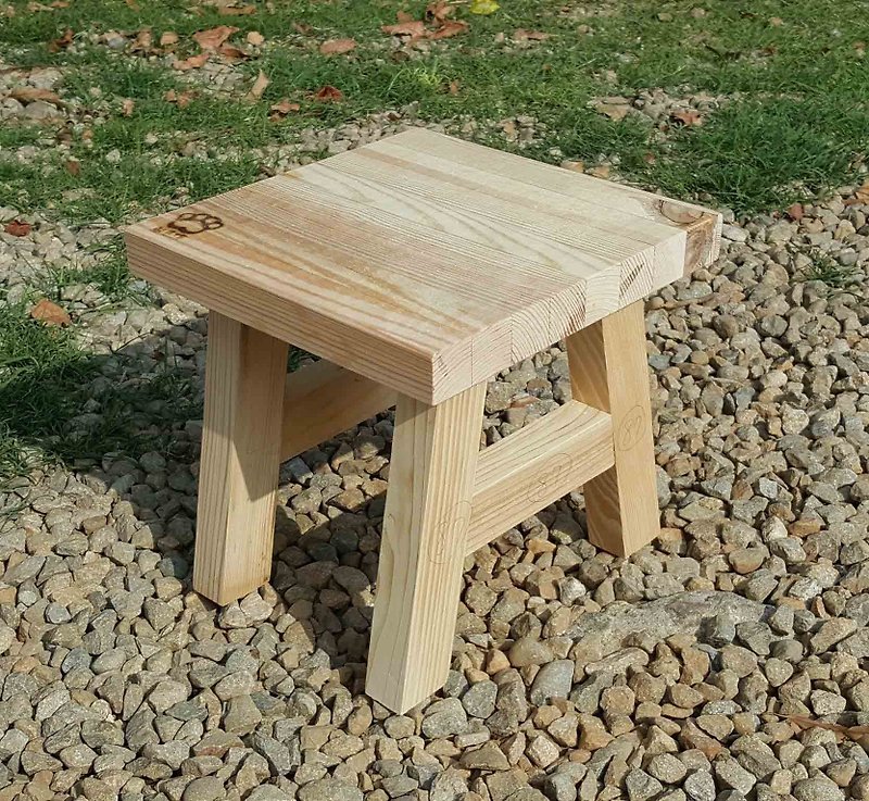 [Bear Ken wood workshop] // custom / removable small wooden chair - เฟอร์นิเจอร์อื่น ๆ - ไม้ สีนำ้ตาล