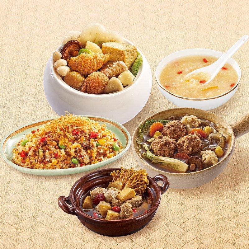 【Kuanxinyuan】Vegetarian Happiness 5-piece Set (Including Luck) - Mixes & Ready Meals - Other Materials 