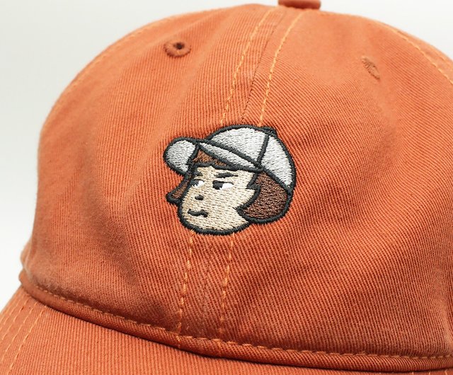 リトルシスター刺繍ベースボールキャップ - オレンジ - ショップ