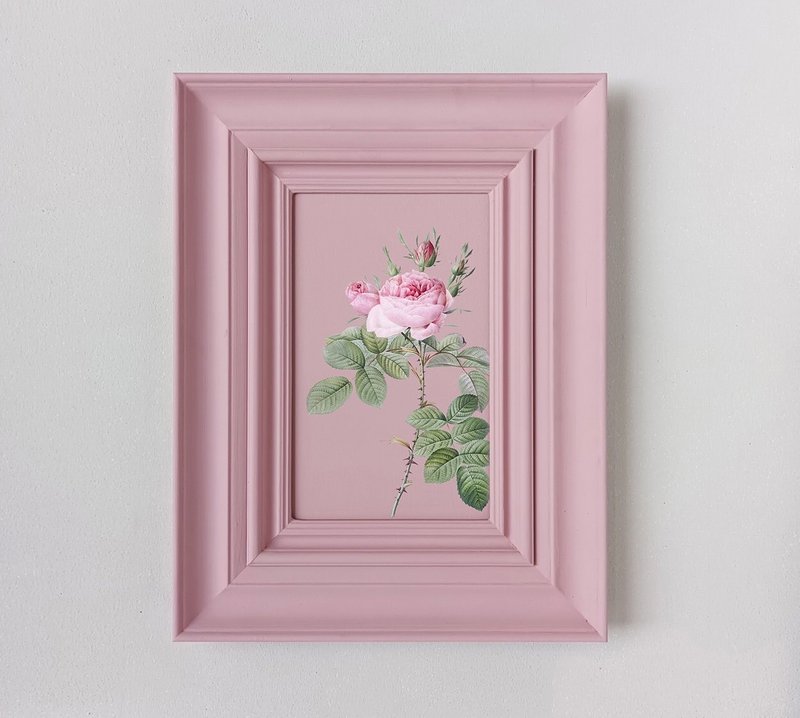 **Classic Blooms** Collection Perfect for living rooms, bedrooms, and offices. - 壁貼/牆壁裝飾 - 木頭 粉紅色