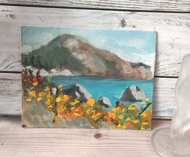 九寨溝国立公園の芸術山の絵画中国のアートワークOlivKan - ショップ