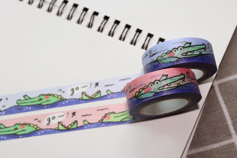 Crocodile's Grab Competition Contest Tape - Washi Tape - Paper Multicolor