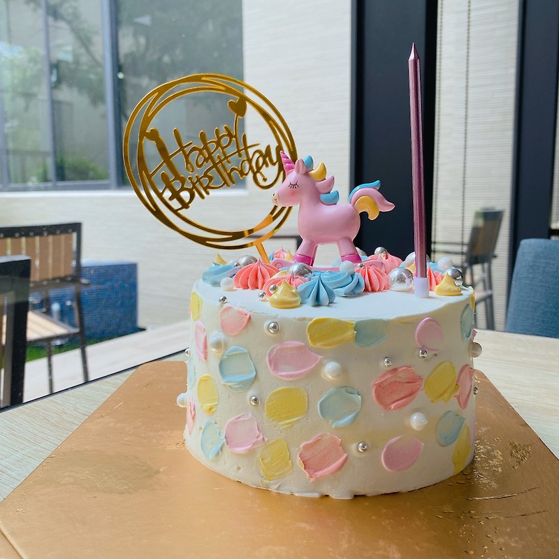 【Customized Cake】Rainbow Pony Cake - เค้กและของหวาน - อาหารสด 