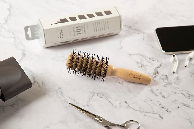 101 Hair Styling Brush (Mini) | Pandora’s Beauty Box - Makeup Brushes - Wood Khaki