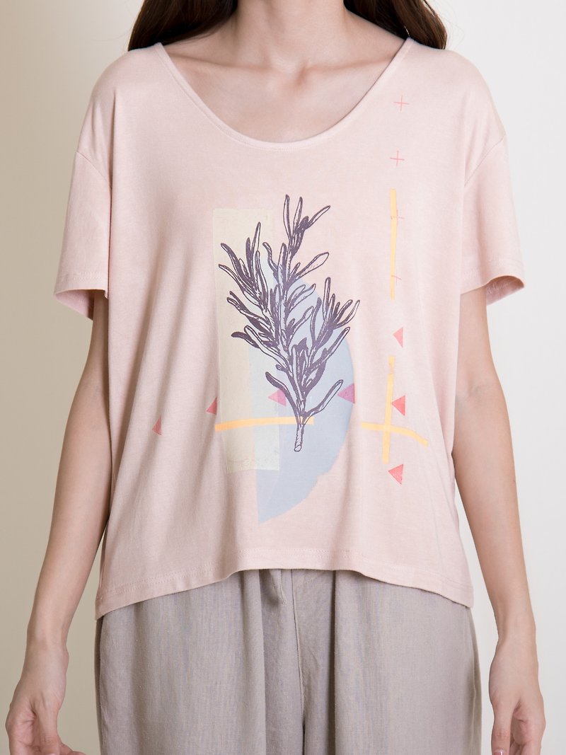 Short version T powder - Women's T-Shirts - Cotton & Hemp Pink