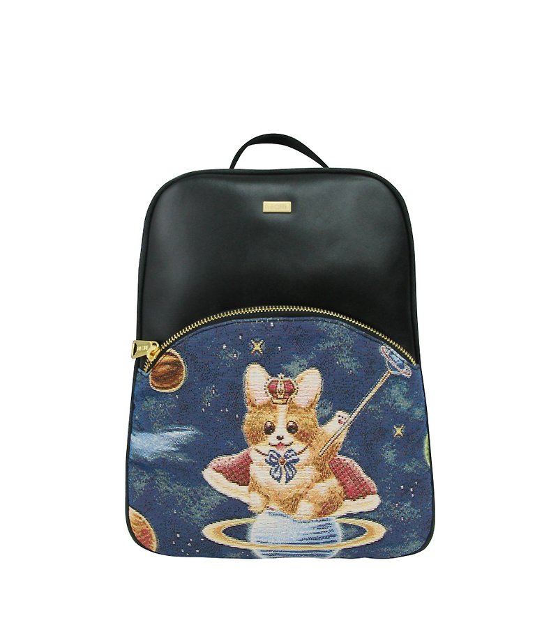 Handmade Backpack Bag  /  Jacquard Weave / Water Repellent - Backpacks - Other Materials Multicolor