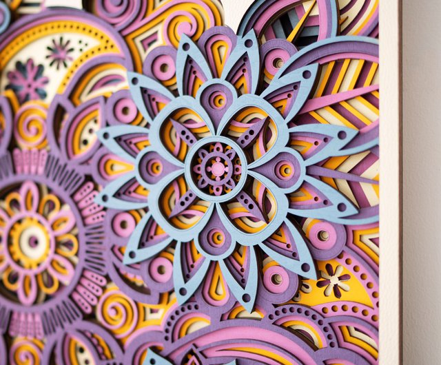 2セット 絵画 鳥 花 ボタニカル 南国 バリ 額縁 木彫り バリ雑貨