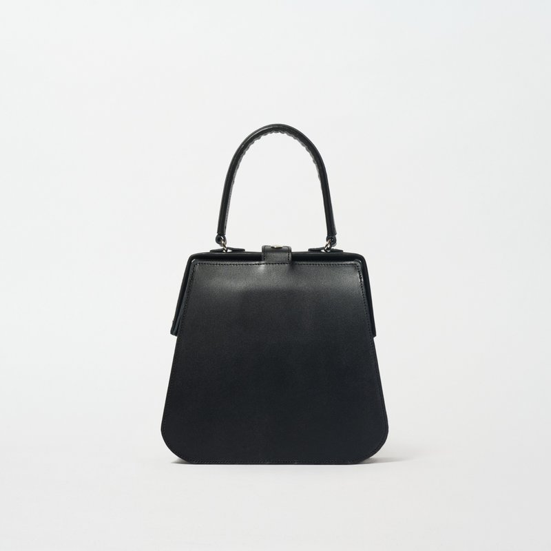 [doctor M black] leather/handbag/classic/doctor bag - กระเป๋าถือ - หนังแท้ สีดำ