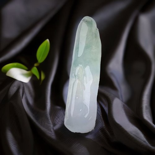 瓔珞珠寶盒 E.L.Jewelry Box 【悟道】冰種飄綠花翡翠無相佛項鍊 | 天然緬甸玉翡翠A貨 | 送禮