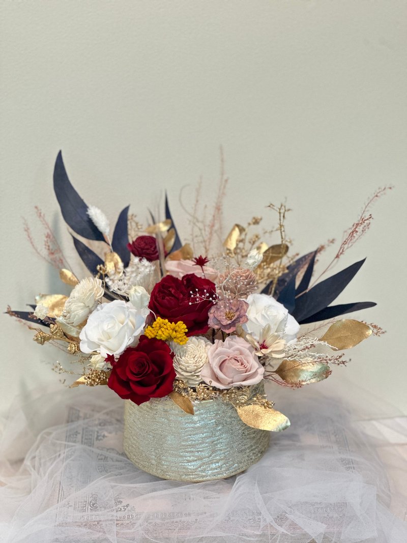 大型永生花桌花 開幕活動 喬遷花禮 - 擺飾/家飾品 - 植物．花 紅色