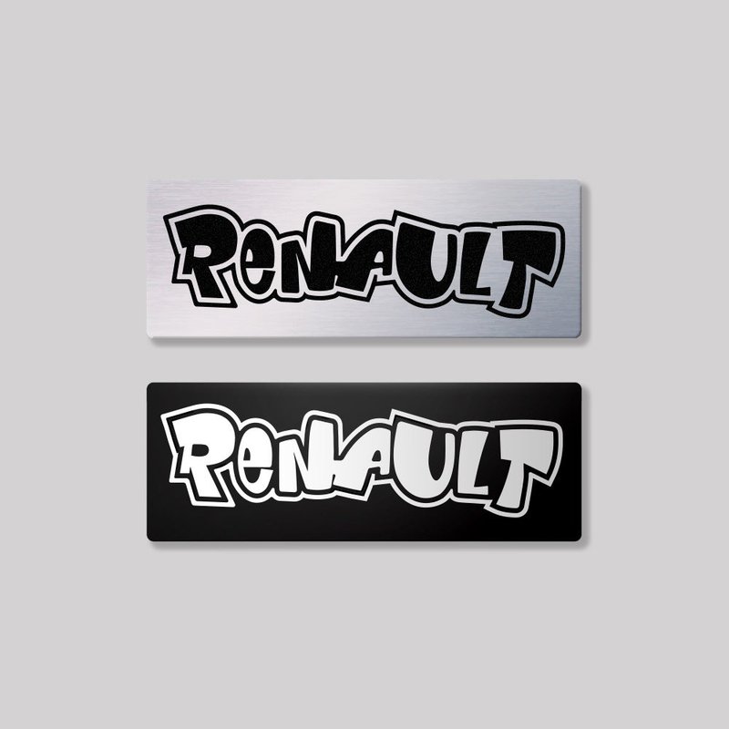 RENAULT/HHP/Aluminum plaque SunBrotherSun Brothers - Stickers - Aluminum Alloy 