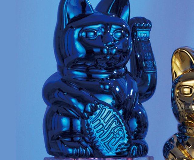 ジャンボ招き猫 特大幸運 カラフル 自動振る招き猫-ラッキー ロイヤル