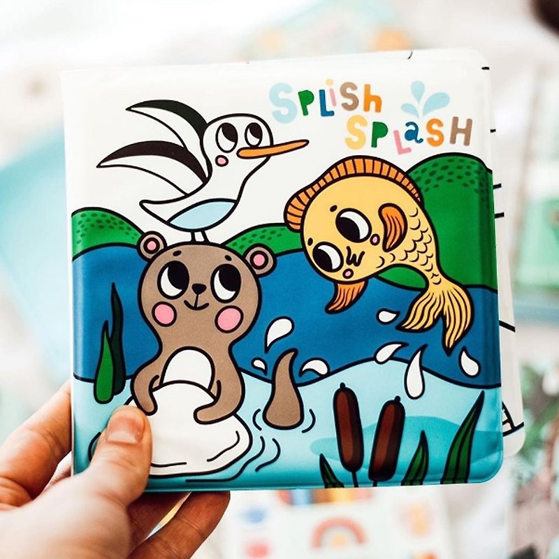Dutch Petit Monkey ocean magic color changing bath book - ของเล่นเด็ก - วัสดุกันนำ้ หลากหลายสี