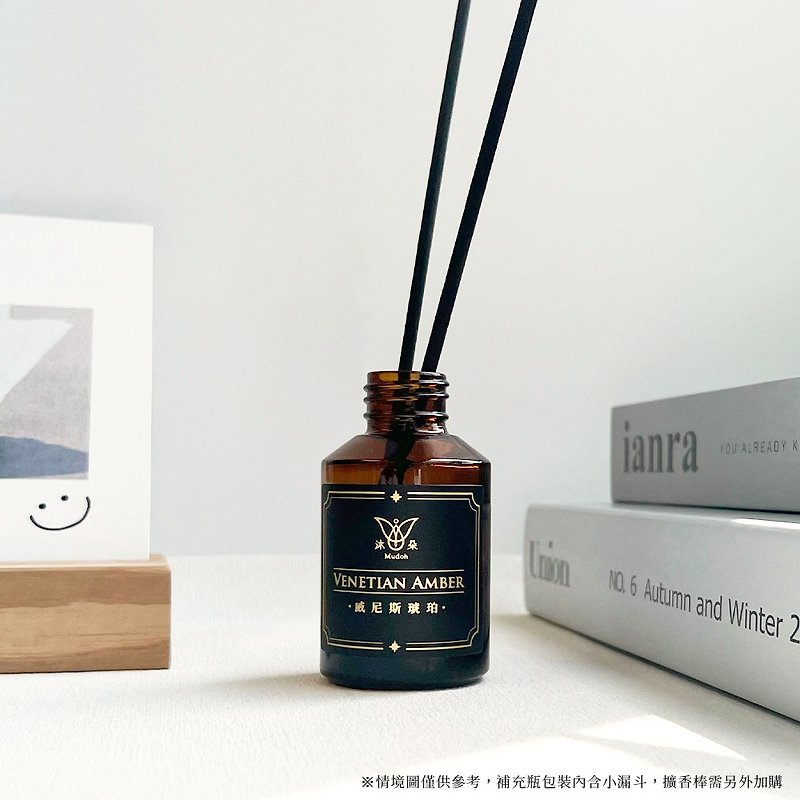 【Mudoh】Classic diffuser refill bottle【Venice Amber】(60ml) - Fragrances - Glass 
