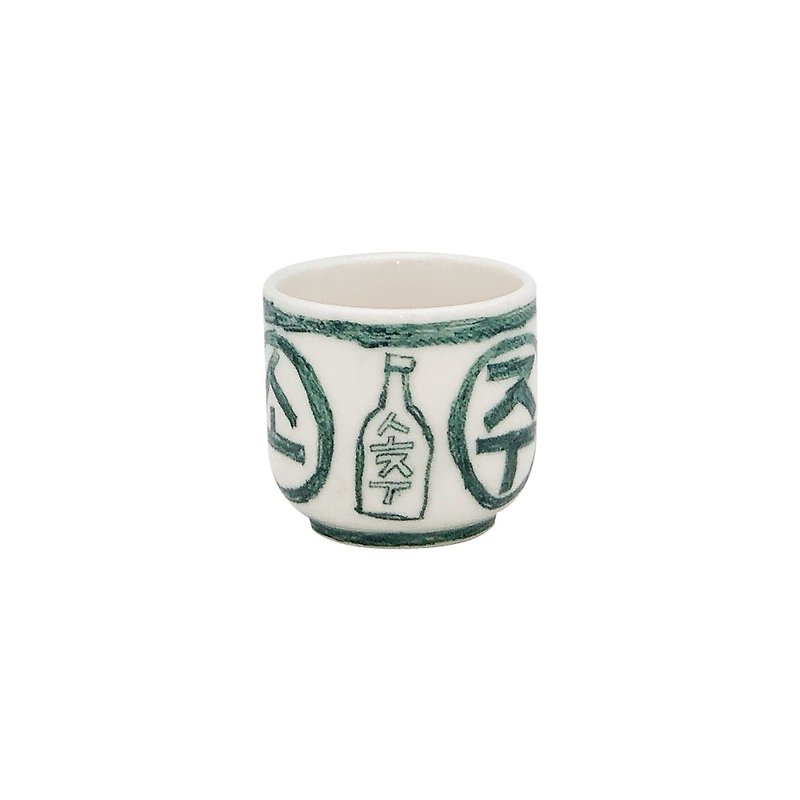 GREEN Soju Glass - Bar Glasses & Drinkware - Porcelain Green
