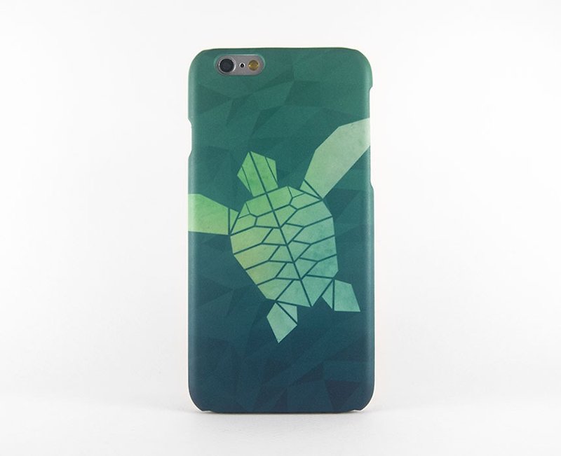 Sea Turtle iPhone case 手機殼 เคสมือถือเต่าทะเล - Phone Cases - Plastic Green