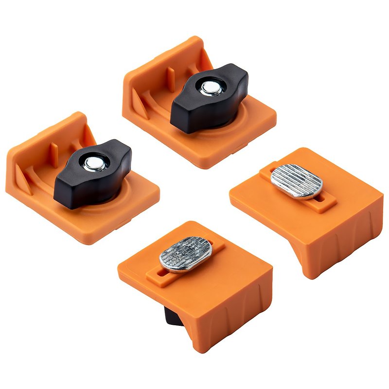 DuBois 51052 T-Track Inline and Short Stop Kit, 4 PK - งานไม้/ไม้ไผ่/ตัดกระดาษ - พลาสติก สีส้ม