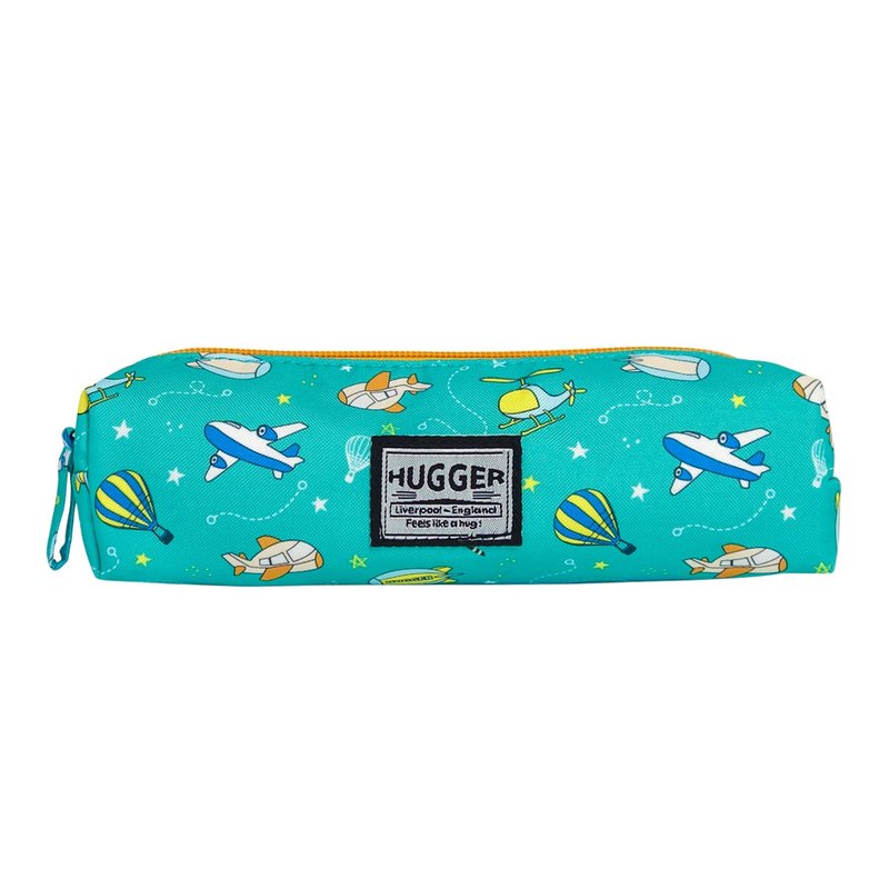HUGGER鉛筆/筆袋 飛行工具熱氣球 HUGGER背包同款拉鍊文具小物收 - 鉛筆盒/筆袋 - 尼龍 綠色