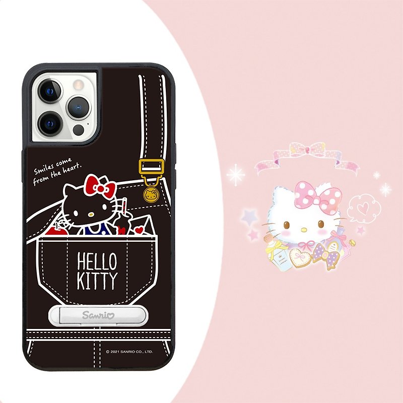 Sanrio iPhone 12 Full Series Shock Absorbing Stand Phone Case-Cowboy Katie - Phone Cases - Other Materials Multicolor