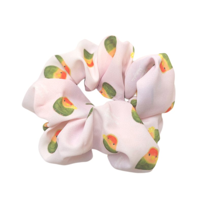 愛情鳥小鸚 鸚鵡軟布髮圈 - 髮夾/髮圈 - 聚酯纖維 白色