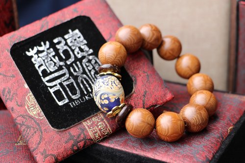 TIBUKKYO德榕藏品 精工老料滿花六道木手珠18mm 客製化串珠設計 降龍木佛珠 琉璃