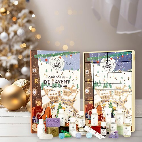 樸·香氛 PÜRESENCE 【聖誕禮盒】法國馬賽皂之家2023繽紛聖誕倒數月曆