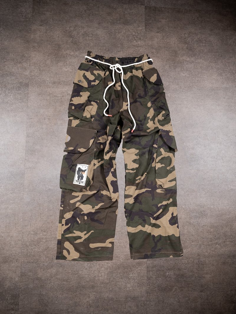 .67ARROW WASTELAND COWBOii_CAMO CARGO PANTS_ - Unisex Pants - Cotton & Hemp 