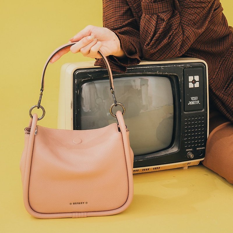Genuine Leather Messenger Bags & Sling Bags Pink - BLOOMING  SHOULDER / SHADOW ROSE