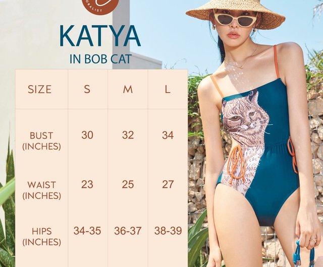 タイ発【CORALIST】KATYA ワンピース水着 ボブキャット柄 Katya' One piece in Bobcat (CREX292) - Shop Coralist