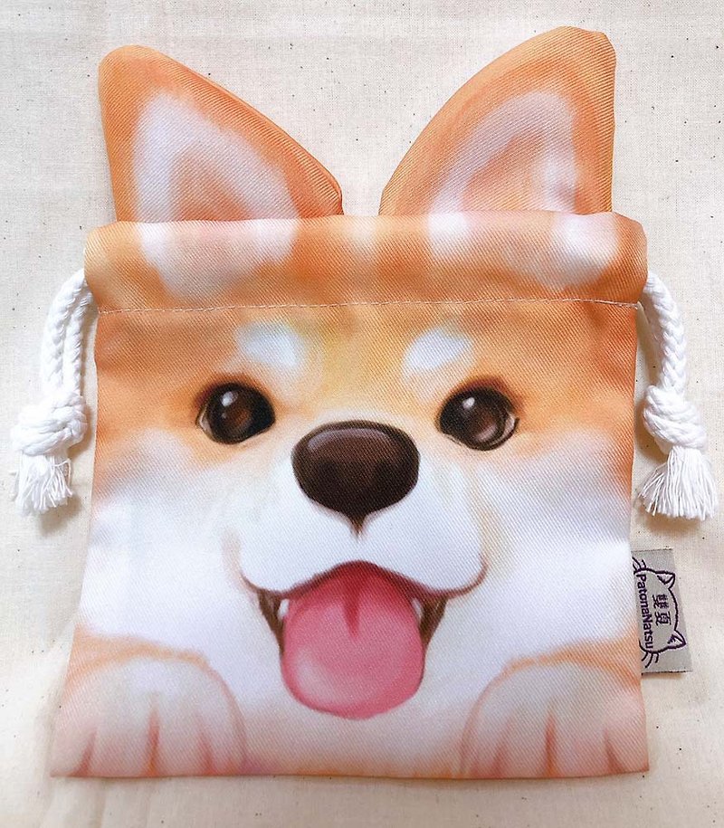 拉耳朵動物造型束口袋 - 狗狗系列