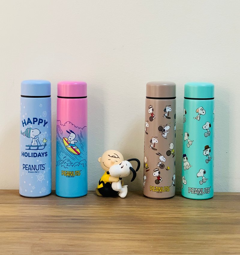 SNOOPY史諾比260ml 真空保溫瓶PEANUTS正版授權(4種色) - 保溫瓶/保溫杯 - 不鏽鋼 白色
