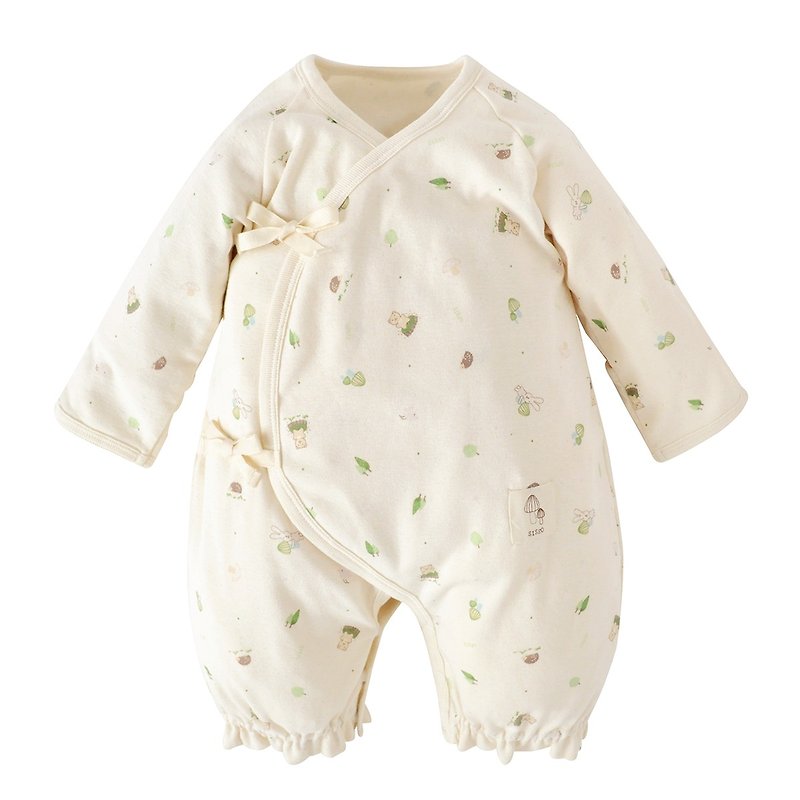 [SISSO Organic Cotton] Forest Baby Dual-use Bunny Set 3M - ชุดทั้งตัว - ผ้าฝ้าย/ผ้าลินิน ขาว