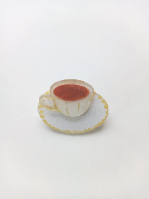 yugengaishamochi ヘンテコ ブローチ 純喫茶のミルクコーヒー