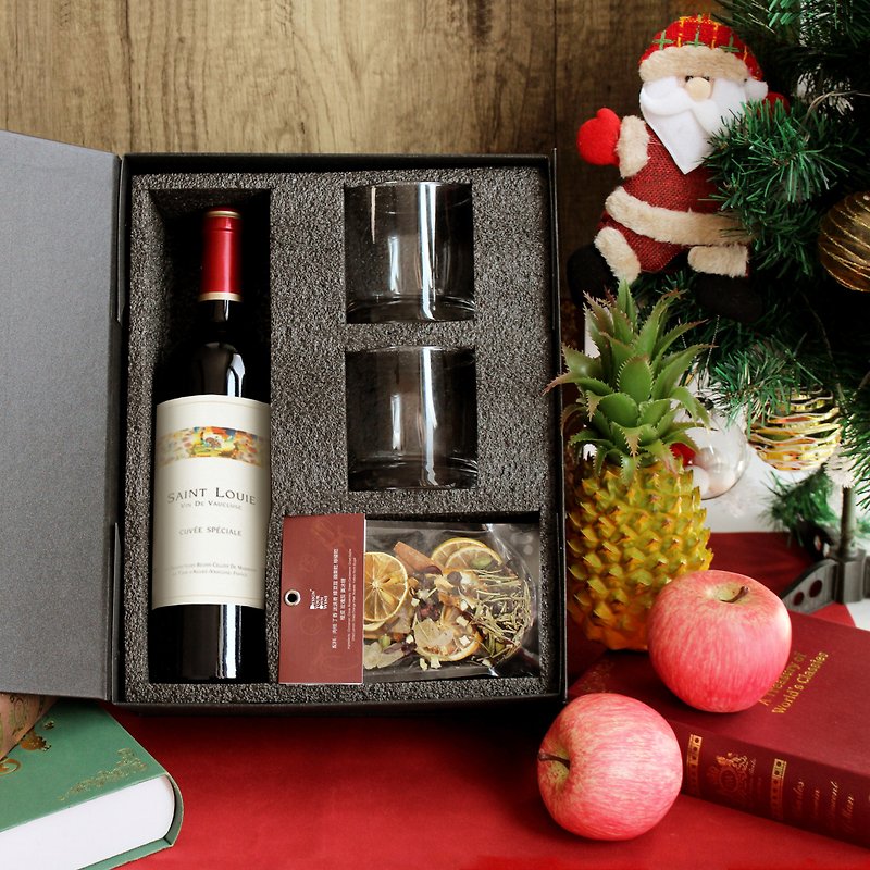 Limited Valentine's Day gift | mulled wine set with red wine pair glasses and material creative birthday gift - Other - Other Materials 