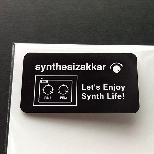 synthesizakkar 【シール】Let's Enjoy Synth Life シンセサイザッカー シール大 5枚セット