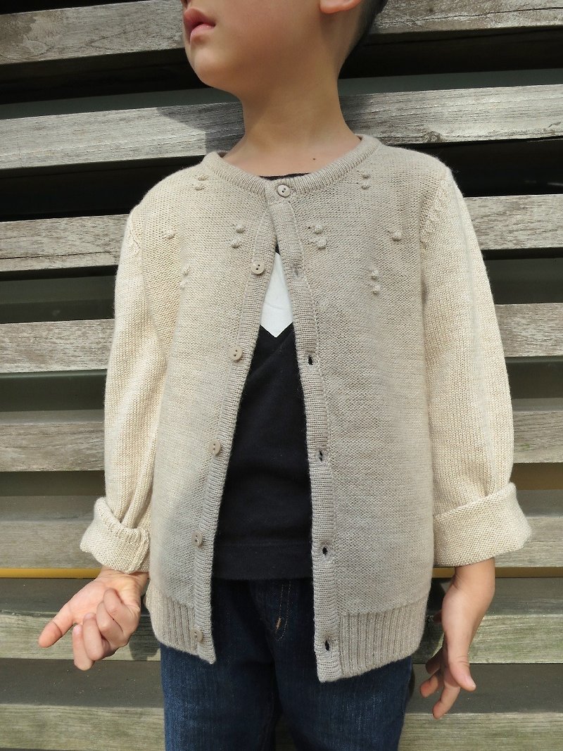 TiDi khaki knitted wool coat - อื่นๆ - วัสดุอื่นๆ สีกากี