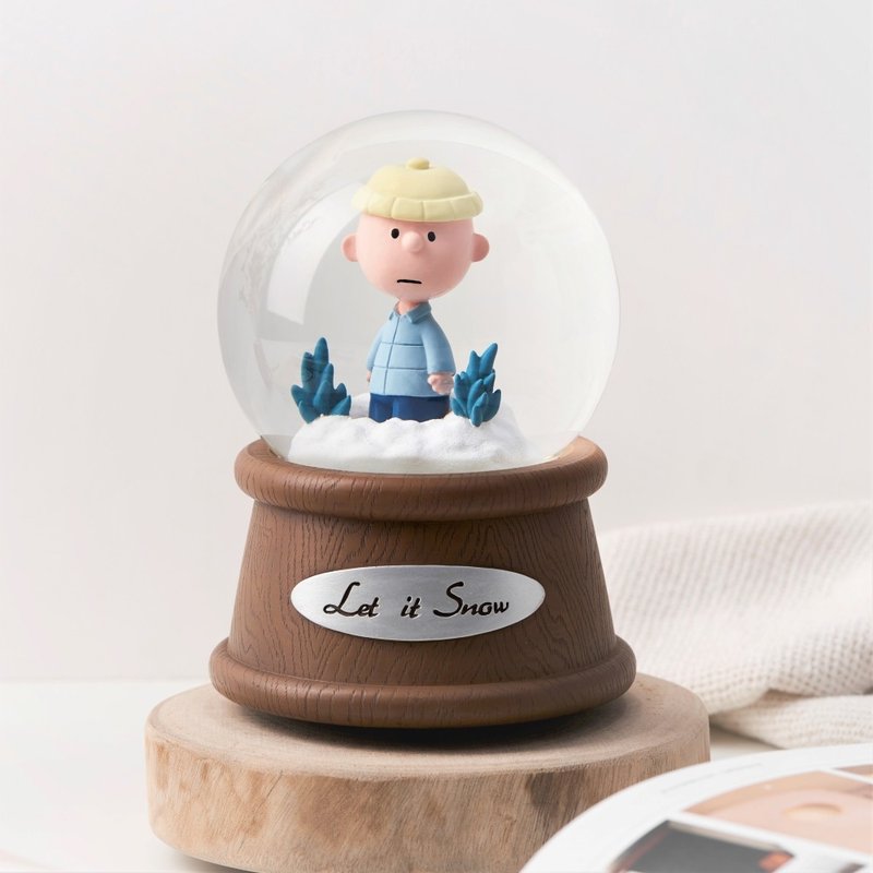 Snoopy Charlie Brown misses the light music crystal ball (Snoopy official authorization) - ของวางตกแต่ง - แก้ว 